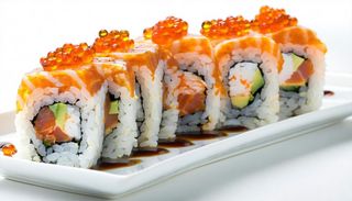 80. Tempu salmon roll -  4 pezzi