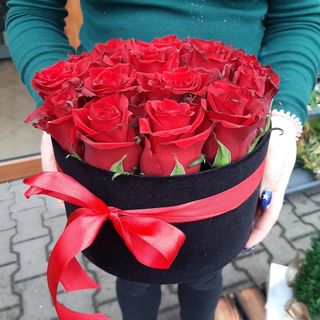 Flowerbox z różami 15szt