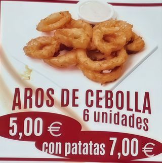 Aros de Cebolla Con Patatas