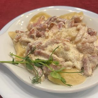 Вареники з картоплею  Карбонара " бекон з вершками" ( 250г)