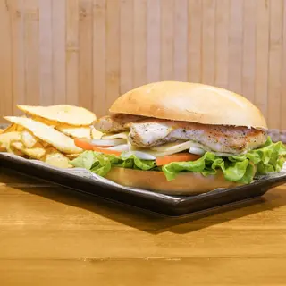 Hamburguesa clásica de pollo