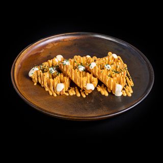 Gofre bravo de patata 