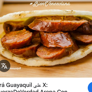 Arepa de chorizo 