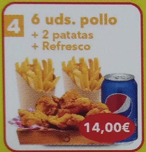 6 Unidades de pollo