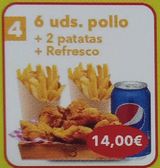 6 Unidades de pollo