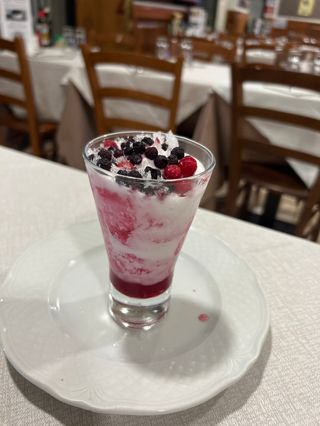 Coppa yogurt ai frutti di bosco