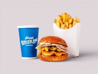 Double cheeseburger меню