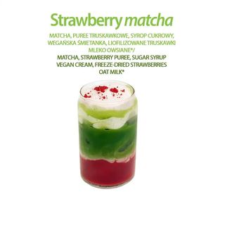 Strawberry matcha can