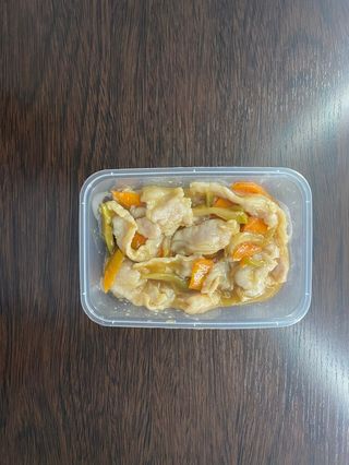 Maiale con verdure cinesi Za cai