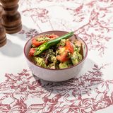 კიტრი პომინდვრის სალათი კაჭაბეთი