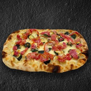Zucchine, provola e pancetta arrotolata