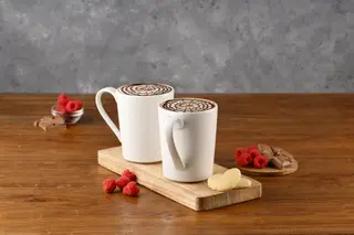 Single Raspberry Hot chocolate