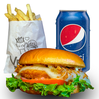 MENU HAMBURGUER CHICKEN SALADA