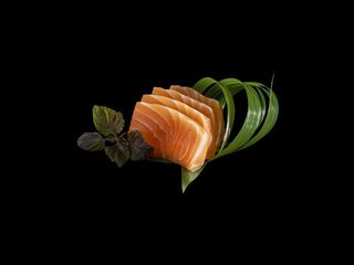 Salmon sashimi