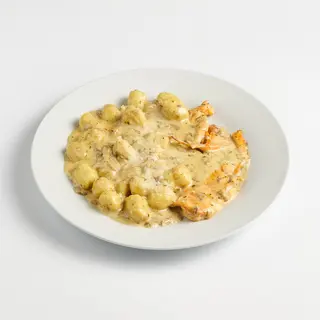 Pasta pollo con funghi