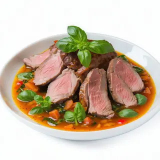 Pato Asado Con Albahaca Thai (Picante)