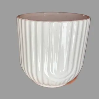 Osłonka białe paski średnica 12 cm