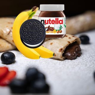 Clatite Nutella+Banane+Oreo