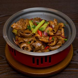 317	干锅肥肠（辣辣） 推荐	Griddles Pork Intestines