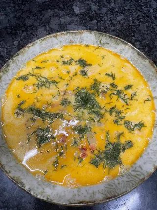 Ciorbă de pui a la grec
