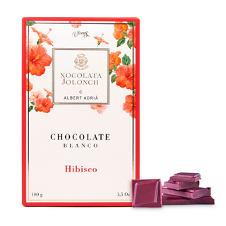 Chocolate Blanco con Flores de Hibisco Jolonch 100 Gr.