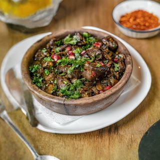 ხბოს გულ-ღვიძლი კეცზე