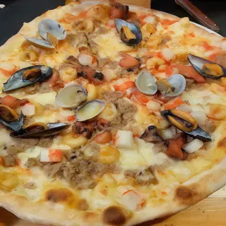 Pizza Fantasía De Marisco (32 Cm.)