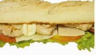 Grill chicken baguette parmigiano Menu