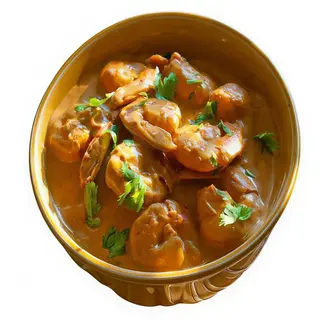 Plato De Langostinos Korma Dulce
