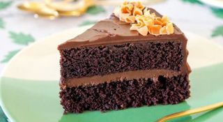 Tarta muerte por chocolate (porción)