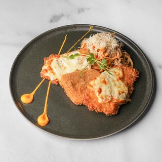 Parmezan chicken with mozzarella