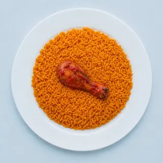 Regular VM- Smokey Jollof rice & Pepper Chicken