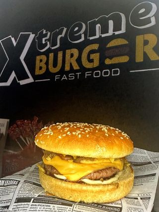 Hamburguesa de BBQ sencilla