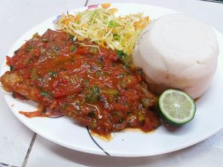 Fried fish fillet & ugali/rice