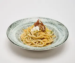 Spaghettoni Burro e Filetti di Alici