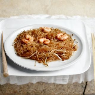 Spaghetti di soia con gamberi/pollo/manzo