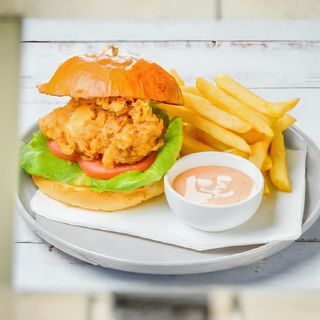 Chicken Burger + Chips