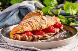 Croissant Morangos e Nutella