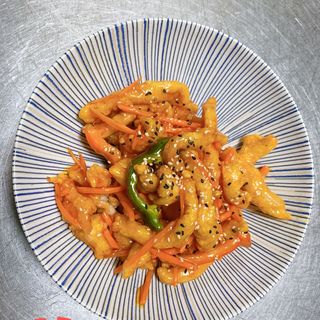 Tiras De Pollo Agridulce