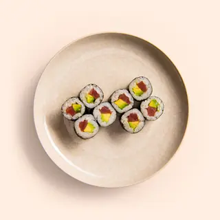 87. Hosomaki Atún y Aguacate (8 pzs.)