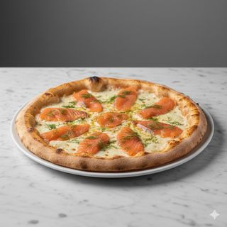 Pizza la salmone (33 cm.)