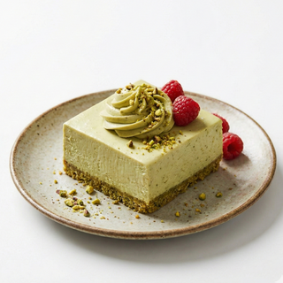 Tarta de queso de pistacho
