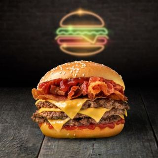 Triple Empire State Burger