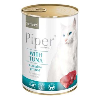 Conserva hrana umeda pisici sterilizate, Piper, Ton, 400 g