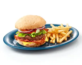 BBQ Bacon CheeseBurger sin gluten