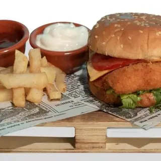 Hamburguesa Con Patatas