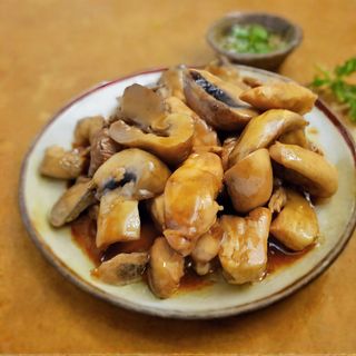 Pollo con champiñones