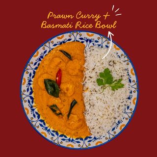 Goan Prawn Curry and Basmati Rice Bowl