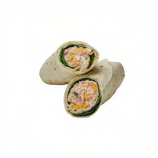 Wrap de salmão fumado e queijo creme