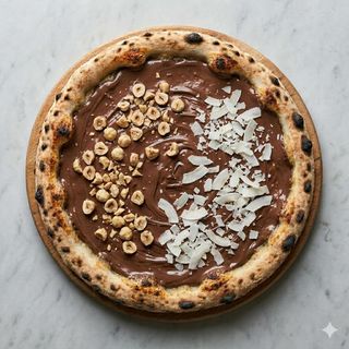 Pizza con Nutella, noccioline o cocco